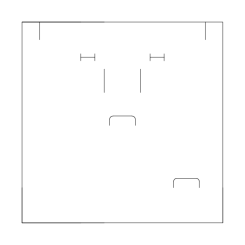 Schaumstoff-Stanzteile 170x170x10 mm 
