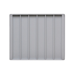 TE-Einlage 255x215x10 mm 6 Gef. 210x35 mm 
