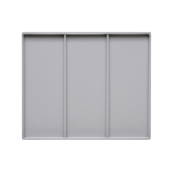 TE-Einlage 255x215x10 mm 3 Gef. 79x208 mm 