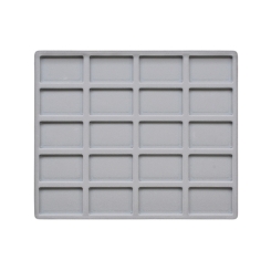 TE-Einlage 255x215x10 mm 20 Gef. 57x37 mm weiß