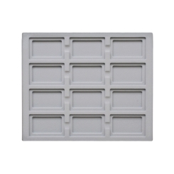 TE-Einlage 255x215x14 mm 12 Gef. 70x45 mm 