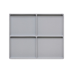 TE-Einlage 255x215x15 mm 4 Gef. 121x102x13 mm 