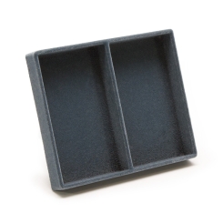 TE-Einlage 125x105 mm, 2 Gefächer 60x100 mm, leer 