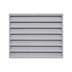 TE-Einlage 255x215x10 mm 7 Gef. 226x20 mm 