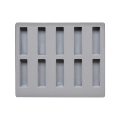 TE-Einlage  255x215x24 mm 10 Gef. 78x23 mm 