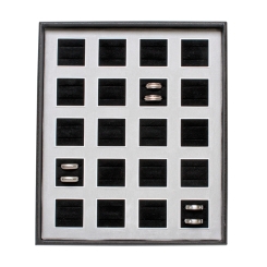 Combi-Trauringlade 20 Paar Ringe hoch 