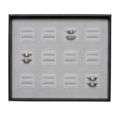 Combi-Trauringlade 12 Paar Ringe quer 