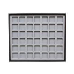 TE-Einlage 255x215x10 mm 42 Gef. 27x27 mm hellgrau