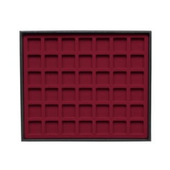 TE-Einlage 255x215x10 mm 42 Gef. 27x27 mm bordeaux