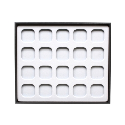 TE-Einlage 265x225x10 mm 20 Gef. 38x38 mm weiß