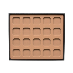 TE-Einlage 265x225x10 mm 20 Gef. 38x38 mm sand 