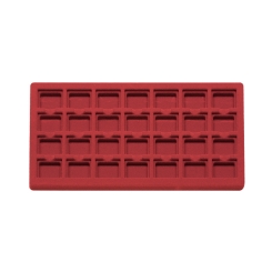 TE-Ständer 292x188 mm, 28 Gefächer 35x35 mm hellrot