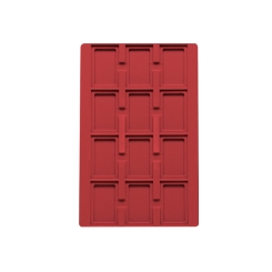 TE-Ständer 188x292 mm, 12 Gefächer 45x70 mm hellrot