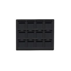 TE-Ständer 194x194 mm, 12 Gefächer 38x55 mm schwarz