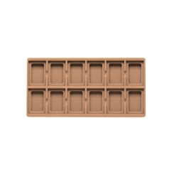 TE-Ständer 250x125 mm, 12 Gefächer 38x55 mm sand