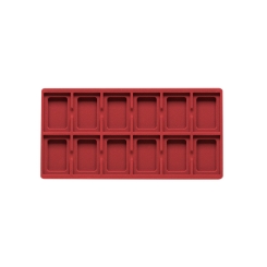 TE-Ständer 250x125 mm, 12 Gefächer 38x55 mm hoch hellrot