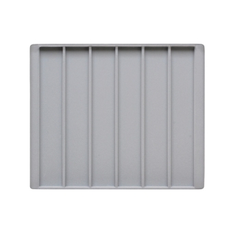 TE-Einlage 255x215x10 mm 6 Gef. 210x35 mm 