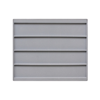 TE-Einlage 255x215x10 mm 4 Gef. 247x45 mm 