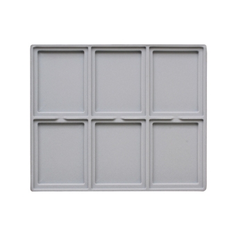 TE-Einlage 255x215x14 mm 6 Gef. 103x80 mm 