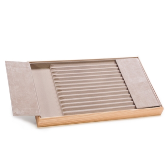 Combi-Collierlade Buche natur, 14 Rillen 