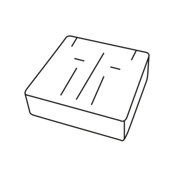 Schaumstoff-Stanzteile 135X135 mm 