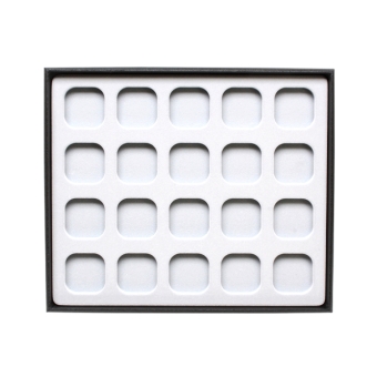 TE-Einlage 265x225x10 mm 20 Gef. 38x38 mm weiß