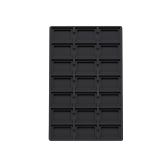 TE-Ständer 188x292 mm, 21 Gefächer 38x55 mm schwarz