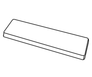 Schaumstoff-Stanzteile 240x45x8 mm 