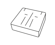 Schaumstoff-Stanzteile 85x85x8 mm 