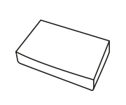 Schaumstoff-Stanzteile 60x40x8 mm 