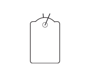 Fadenetiketten 28x18 mm 