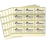 Goldetiketten 35x20 mm 