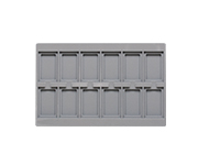 TE-Ständer 292x188 mm, 12 Gefächer 45x70 mm 