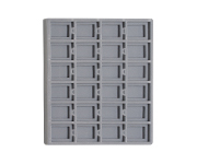 TE-Ständer 250x260 mm, 24 Gefächer 55x38 mm 