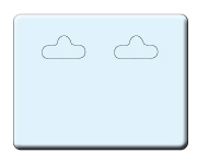 Ohrclipskarten  45x35 mm 