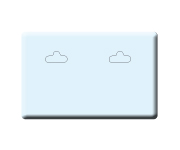 Ohrclipskarten 70x45 mm 